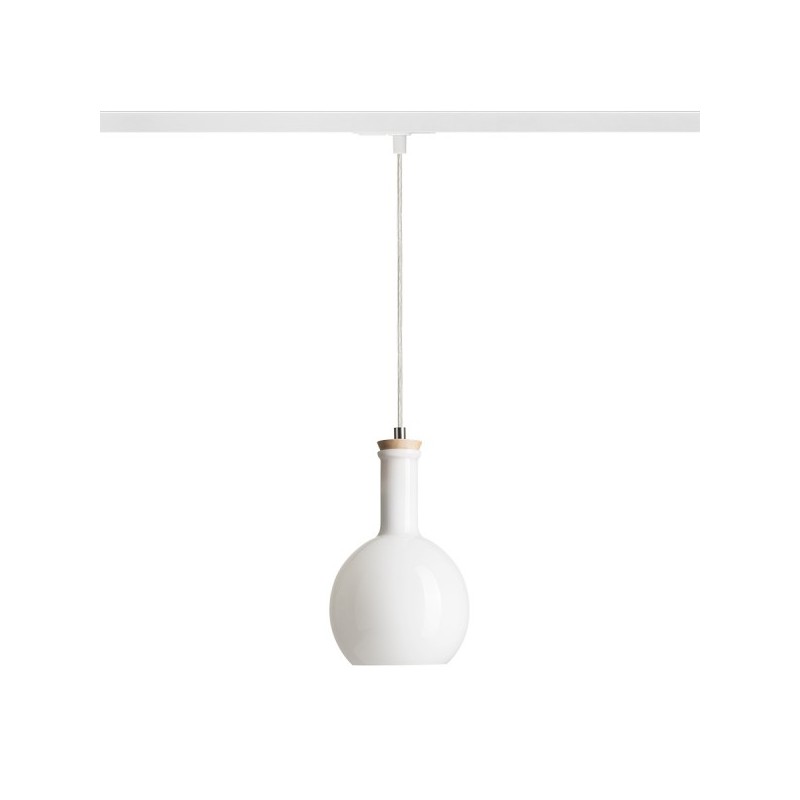 RENDL PULIRE RD pre jednookr. lištu  opálové sklo/drevo 230V E14 28W R13210