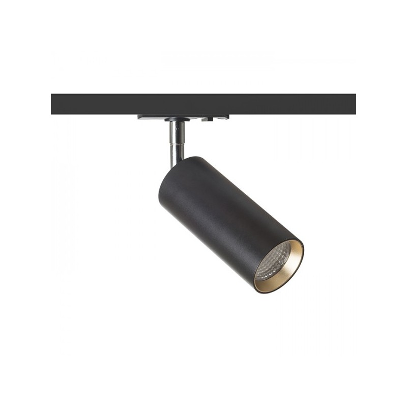 RENDL MAVRO DIMM pre jednookr. lištu čierna/zlatá 230V LED 12W 38° 3000K R13163