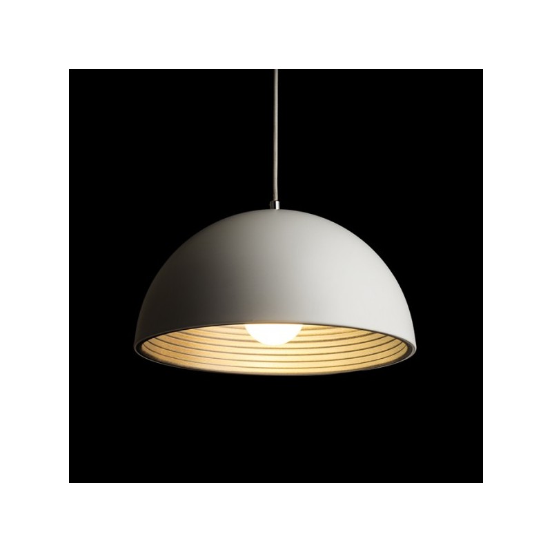 RENDL CARISSIMA 40 závesná matná biela/striebornosivá  230 E27 42W R13048