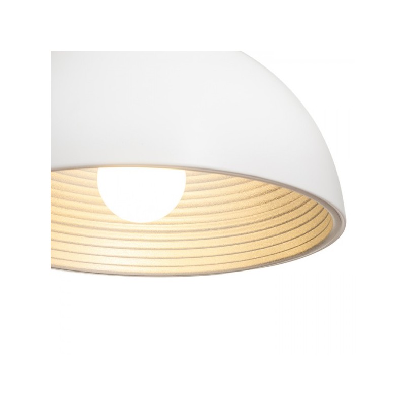 RENDL CARISSIMA 40 závesná matná biela/striebornosivá  230 E27 42W R13048