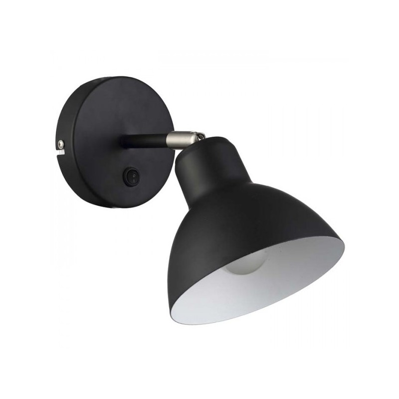 RENDL BAROQUE nástenná čierna chróm 230V E27 28W R12986