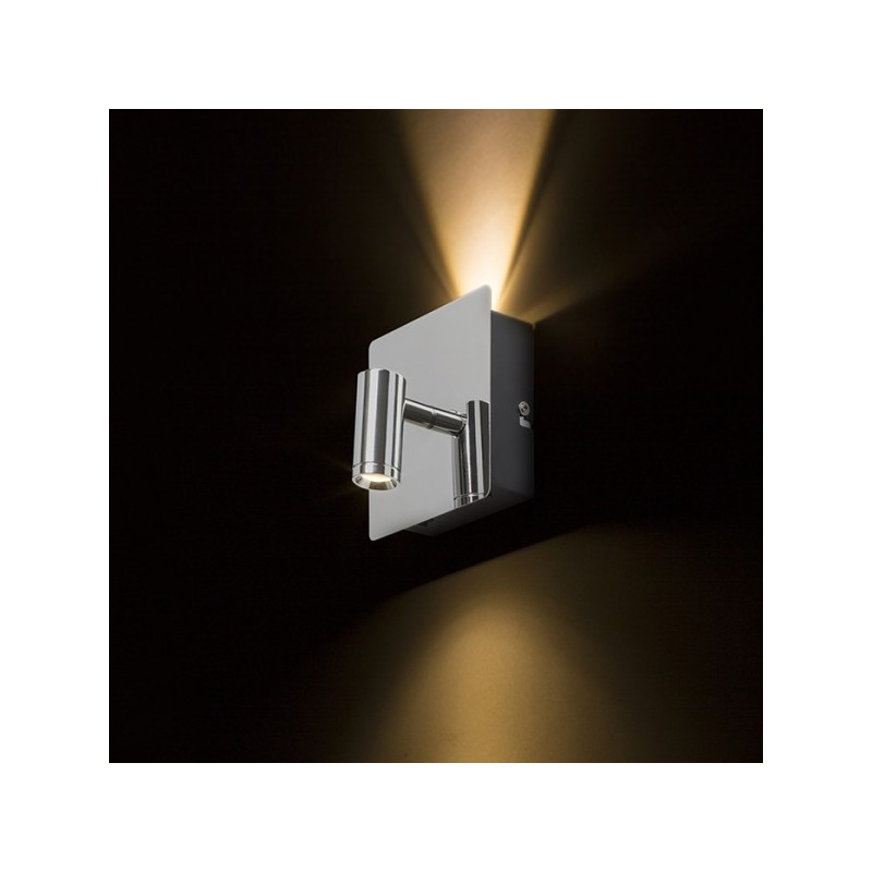 RENDL TIARA nástenná  chróm 230V LED 2x3W 25°  3000K R12957