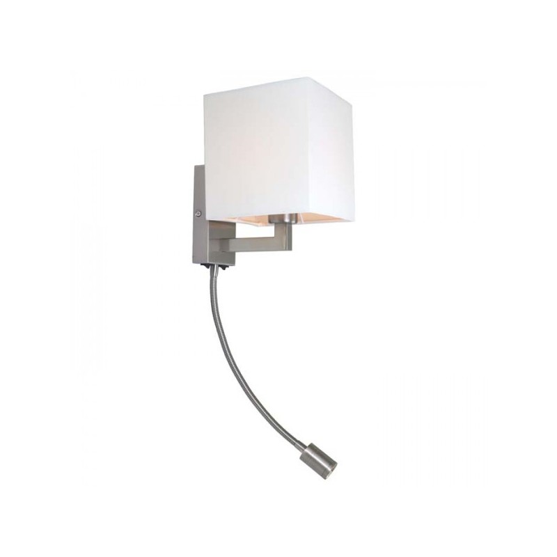 RENDL TAINA s tienidlom biela matný nikel 230V E27 LED 28+3W 25°  3000K R12956