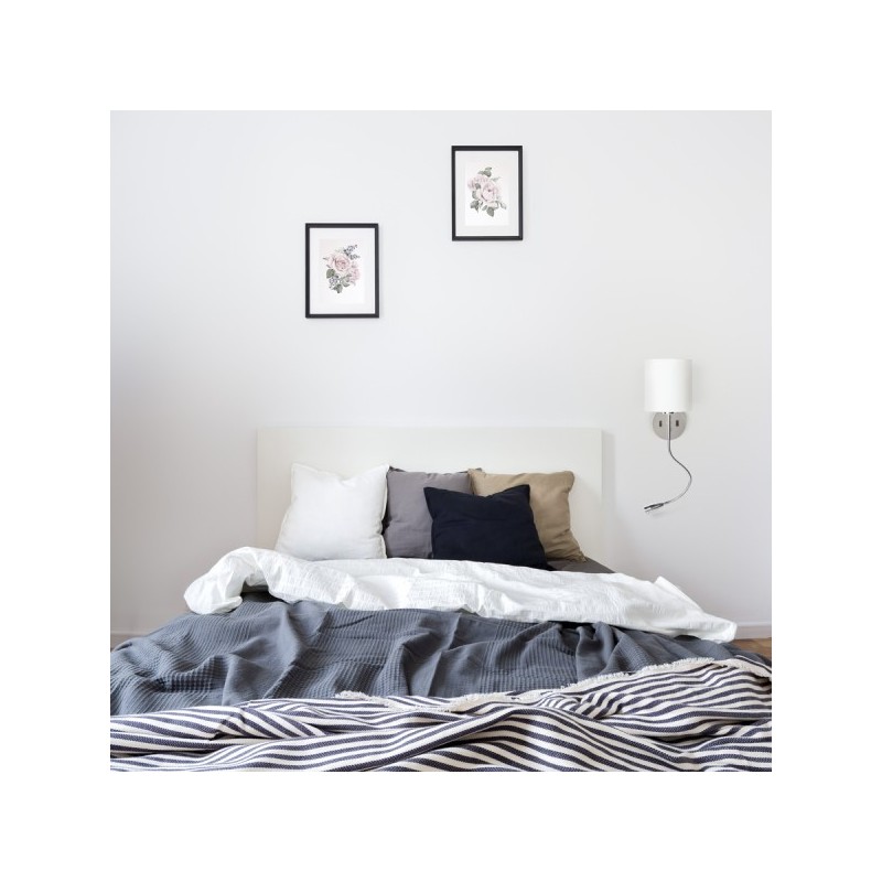 RENDL VERSINA s tienidlom biela chróm 230V E27 LED 28+3W 25°  3000K R12955