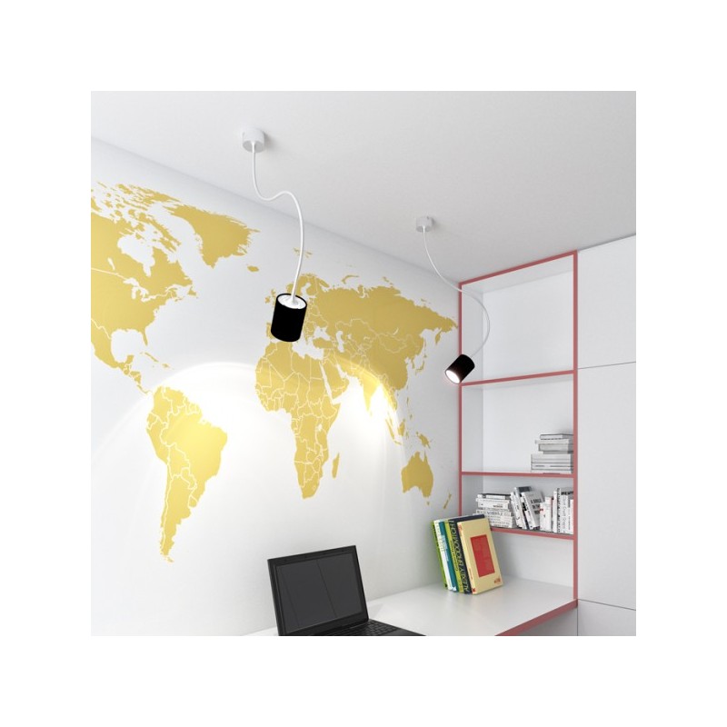 RENDL LOYD LED I stropné svietidlo čierna matný nikel 230V LED 4.5W 3000K R12932