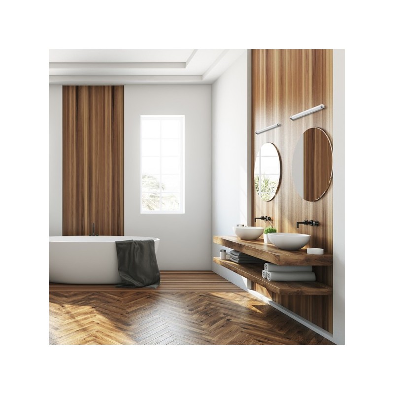 RENDL TAMPA 60 nástenná bez koncových krytiek biela  230V LED 15W IP44  3000K R12905