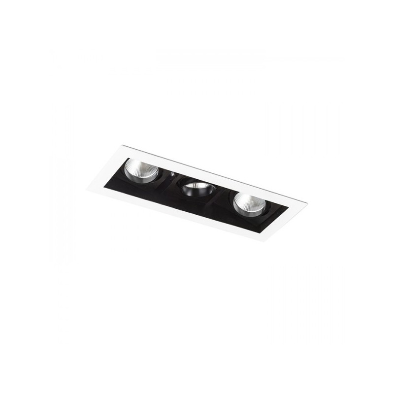 RENDL BONDY III zápustné svietidlo biela 230V LED 3x7W 24° 3000K R12858