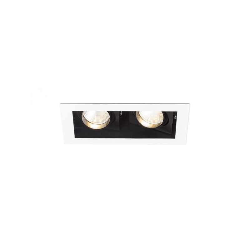 RENDL BONDY II zápustné svietidlo biela 230V LED 2x7W 24° 3000K R12857