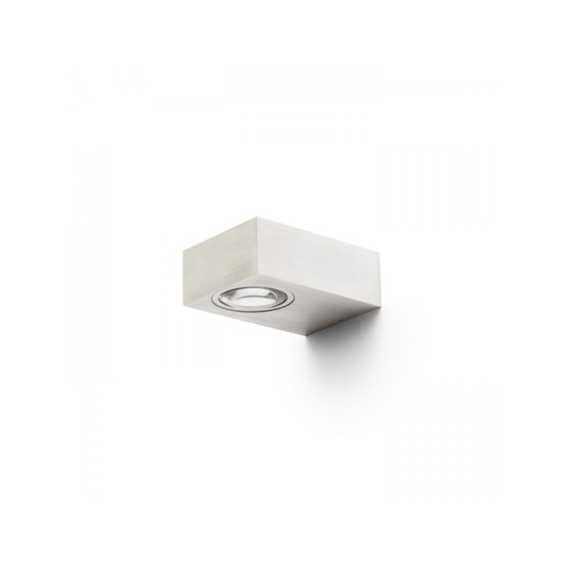 RENDL KORSO II nástenná  česaný hliník 230V LED 2x3W 120° IP54  3000K R12831