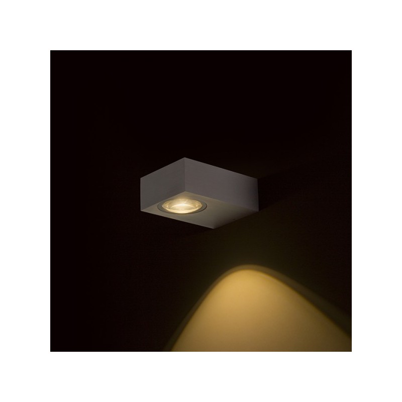 RENDL KORSO I nástenná  česaný hliník 230V LED 5W 120° IP54  3000K R12829