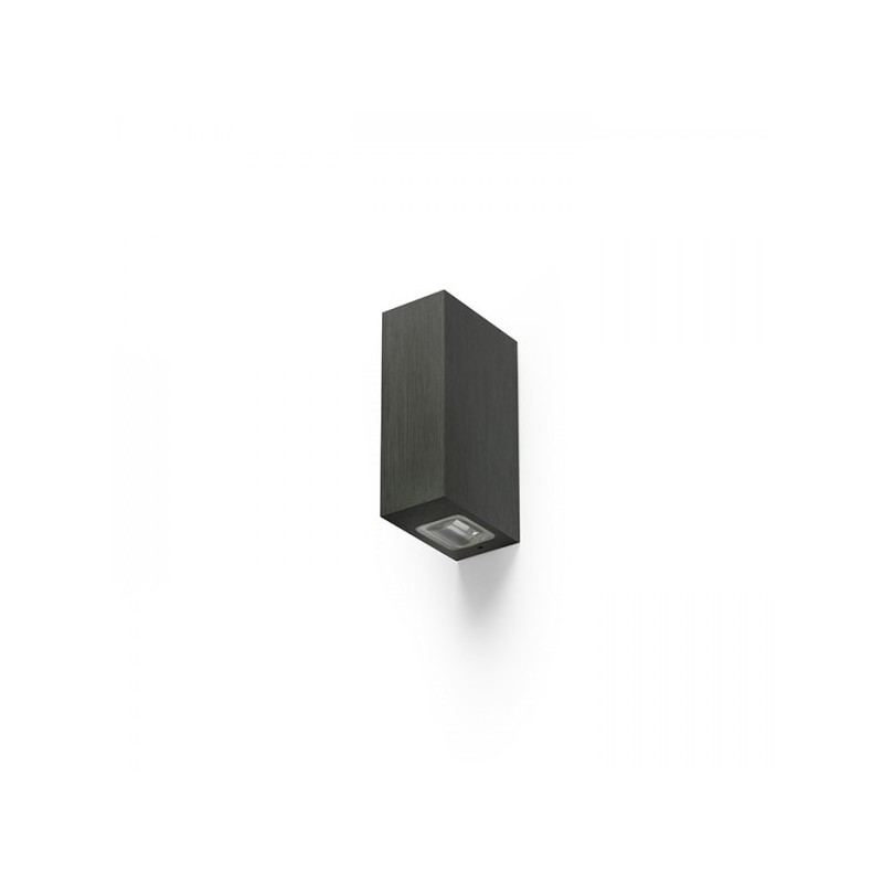 RENDL NICK II nástenná čierny elox 230V LED 2x3W 10° IP54 3000K R12828