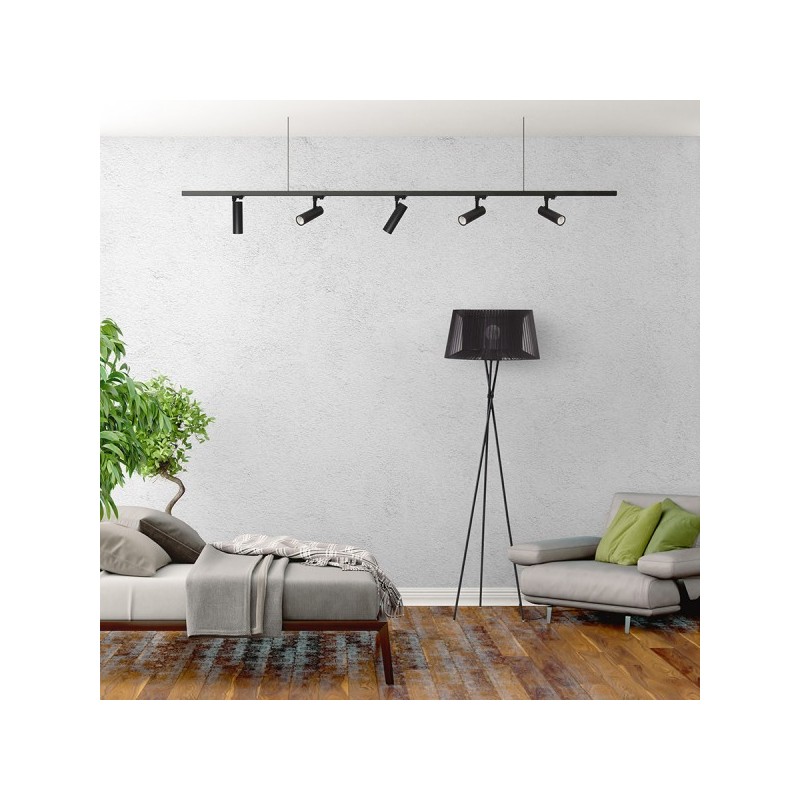 RENDL BAHIA pre trojokruh.lištu čierna  230V LED 28W 38°  3000K R12824