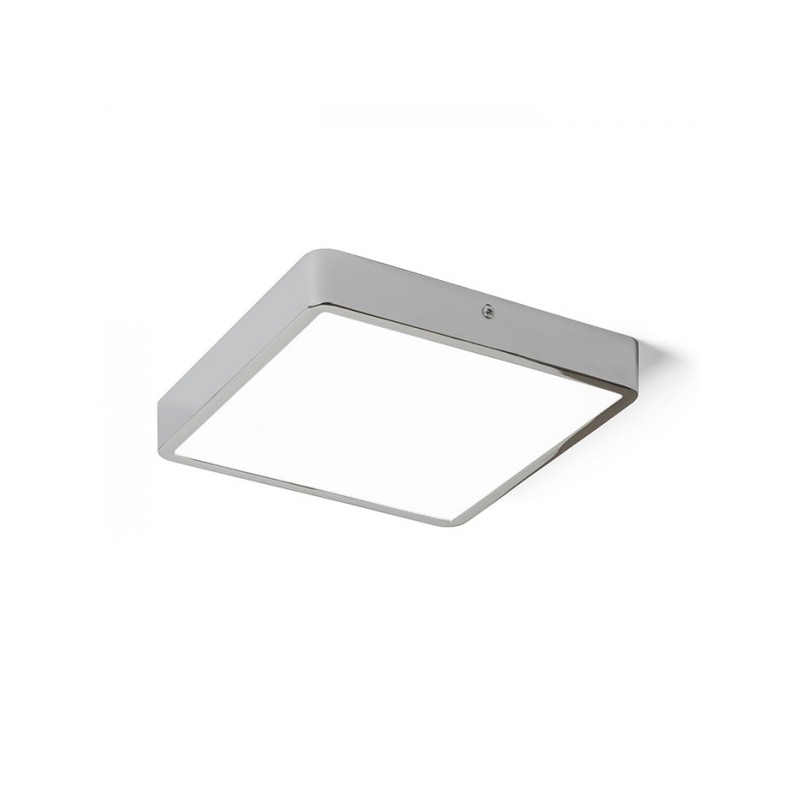 RENDL HUE SQ 22 stropná  čierny chróm 230V LED 24W  3000K R12816