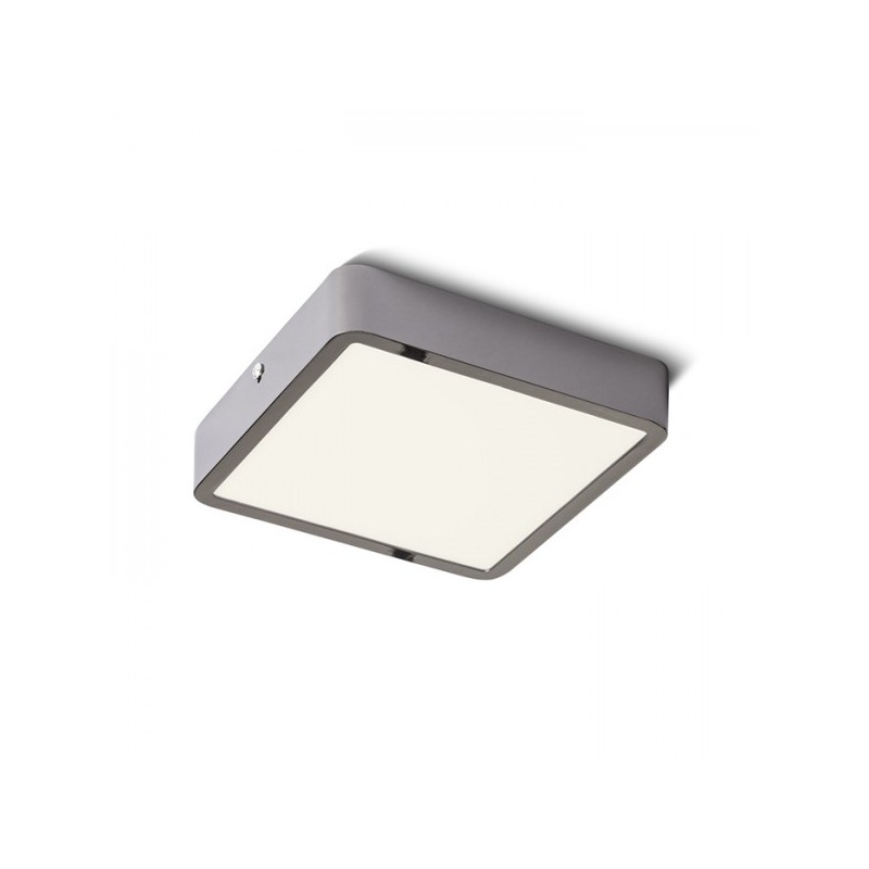 RENDL HUE SQ 17 stropná  čierny chróm 230V LED 18W  3000K R12811
