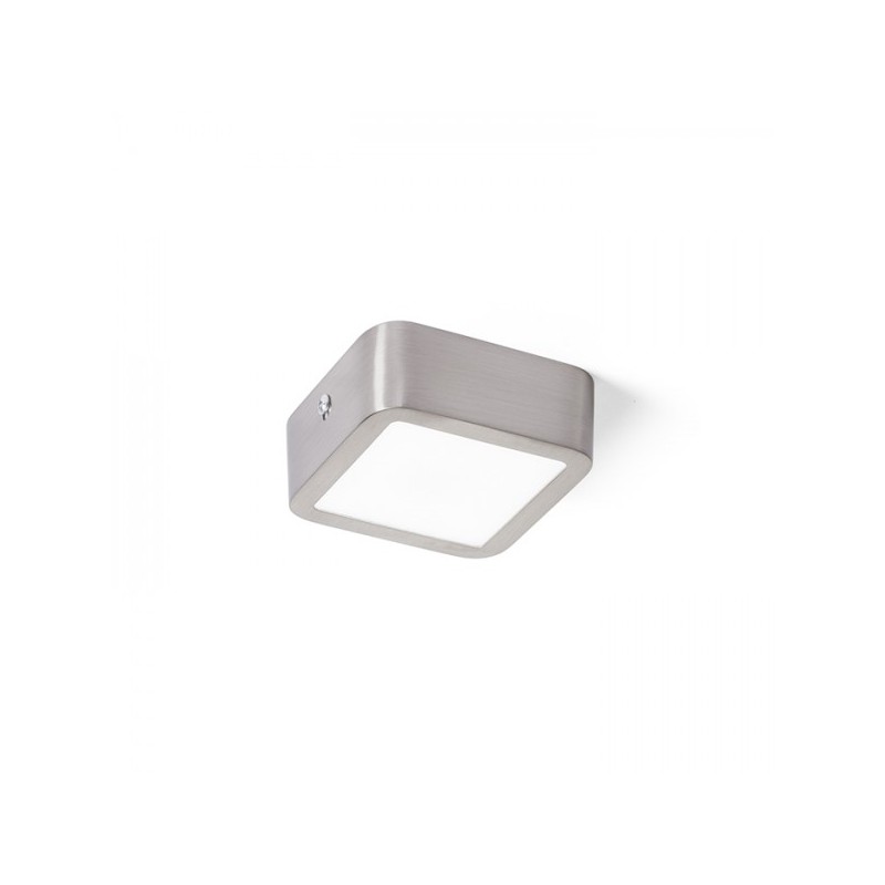 RENDL HUE SQ 9 stropná  matný nikel 230V LED 6W  3000K R12808