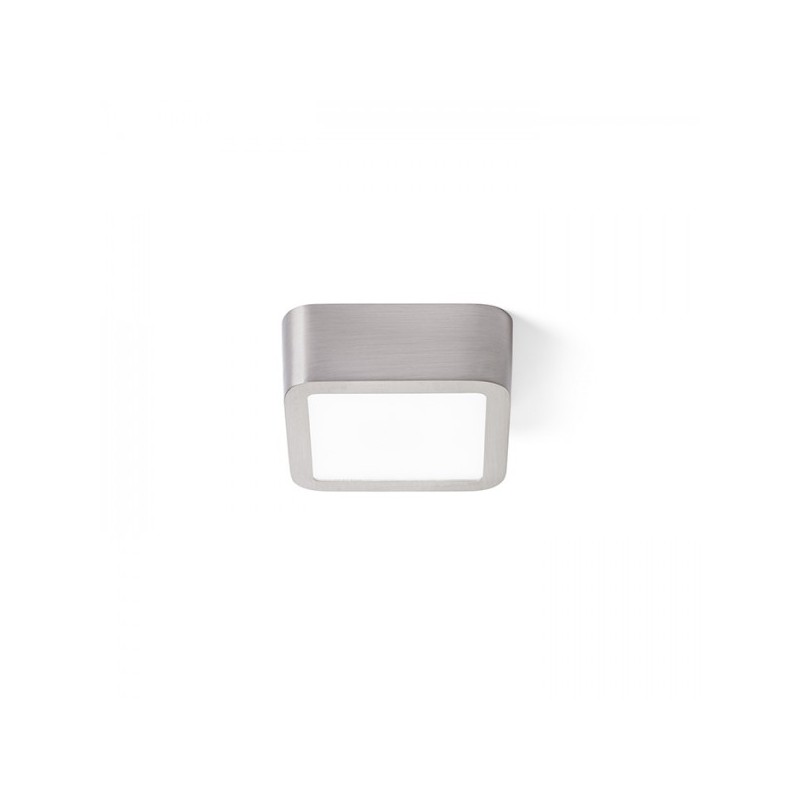 RENDL HUE SQ 9 stropná  matný nikel 230V LED 6W  3000K R12808