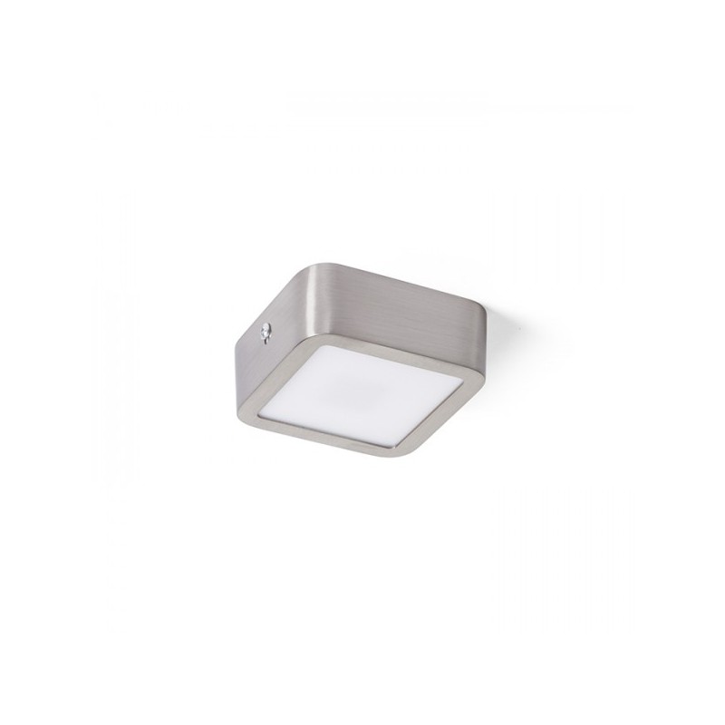 RENDL HUE SQ 9 stropná  matný nikel 230V LED 6W  3000K R12808