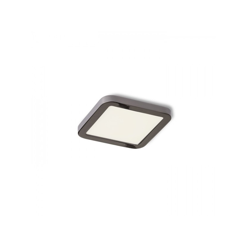 RENDL HUE SQ 9 zápustná  čierny chróm 230V LED 6W  3000K R12776