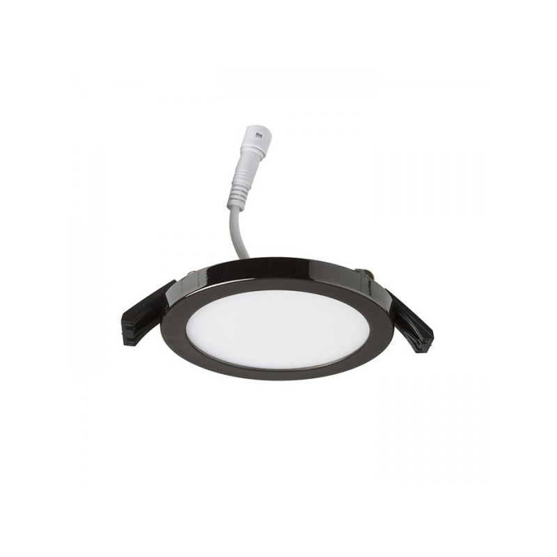 RENDL HUE R 9 zápustné svietidlo čierny chróm 230V LED 6W 3000K R12761