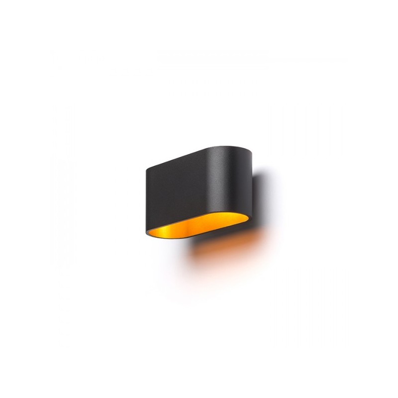 RENDL MARIO  matná čierna/zlatá  230V G9 33W R12744