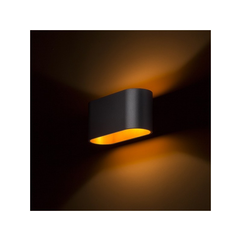 RENDL MARIO  matná čierna/zlatá  230V G9 33W R12744