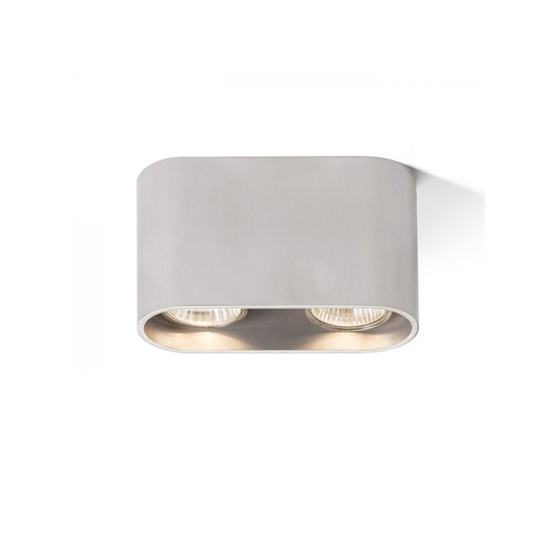 RENDL MANTOVA II stropná  česaný hliník 230V GU10 2x35W R12733