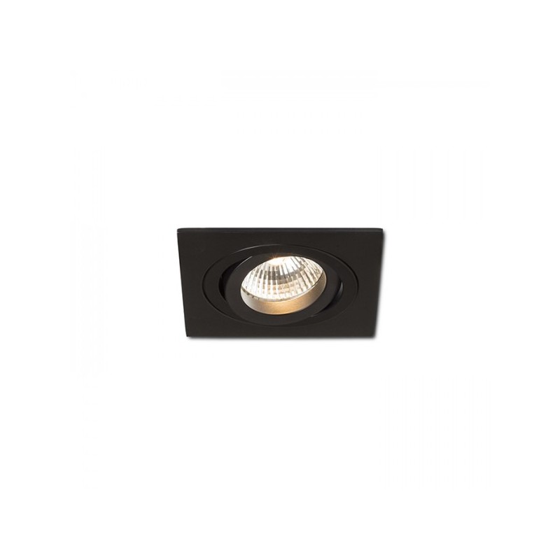 RENDL PASADENA GU10 SQ I zápustné svietidlo čierna 230V GU10 50W R12711