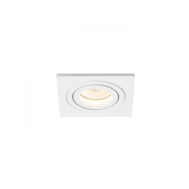 RENDL PASADENA GU10 SQ I zápustné svietidlo biela 230V GU10 50W R12710