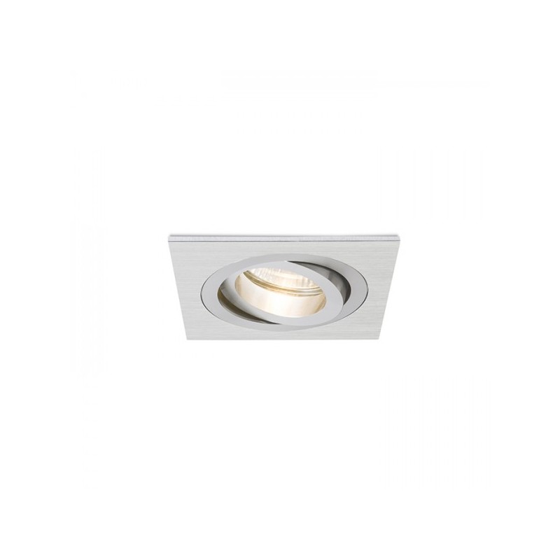 RENDL PASADENA GU10 SQ I zápustné svietidlo česaný hliník 230V GU10 50W R12709