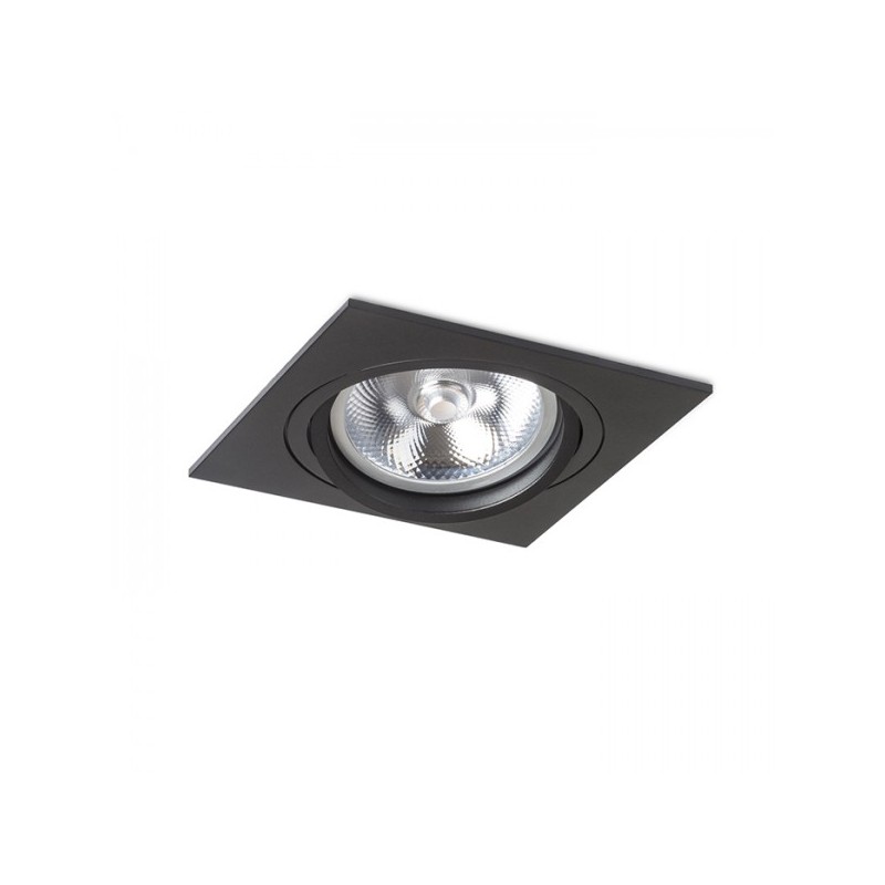 RENDL zápustné svietidlo PASADENA G53 SQ I čierna 12V G53 50W R12702