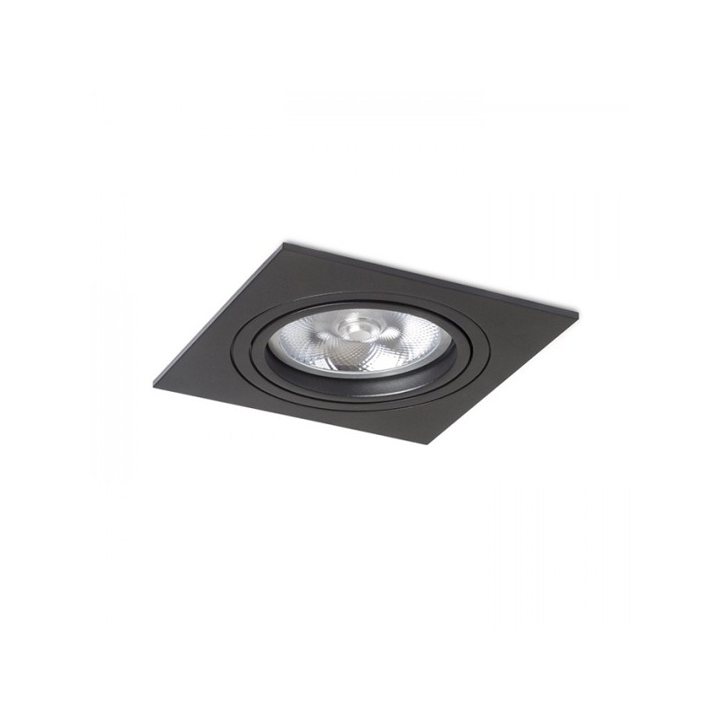 RENDL zápustné svietidlo PASADENA G53 SQ I čierna 12V G53 50W R12702