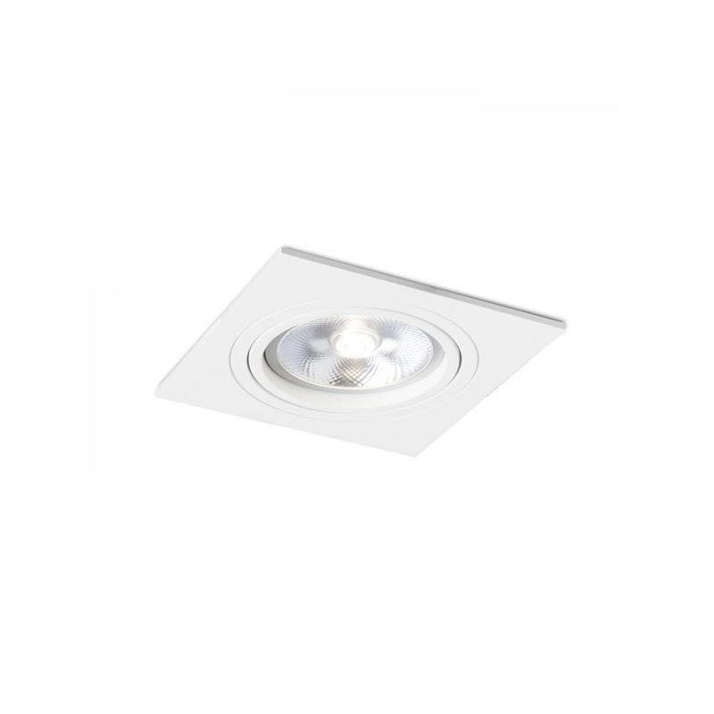 RENDL zápustné svietidlo PASADENA G53 SQ I biela 12V G53 50W R12700