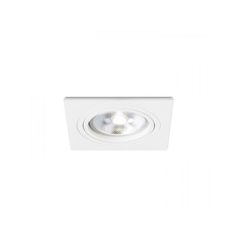 RENDL zápustné svietidlo PASADENA G53 SQ I biela 12V G53 50W R12700