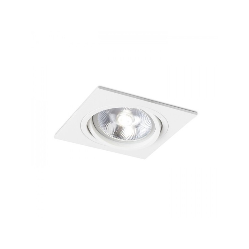 RENDL zápustné svietidlo PASADENA G53 SQ I biela 12V G53 50W R12700