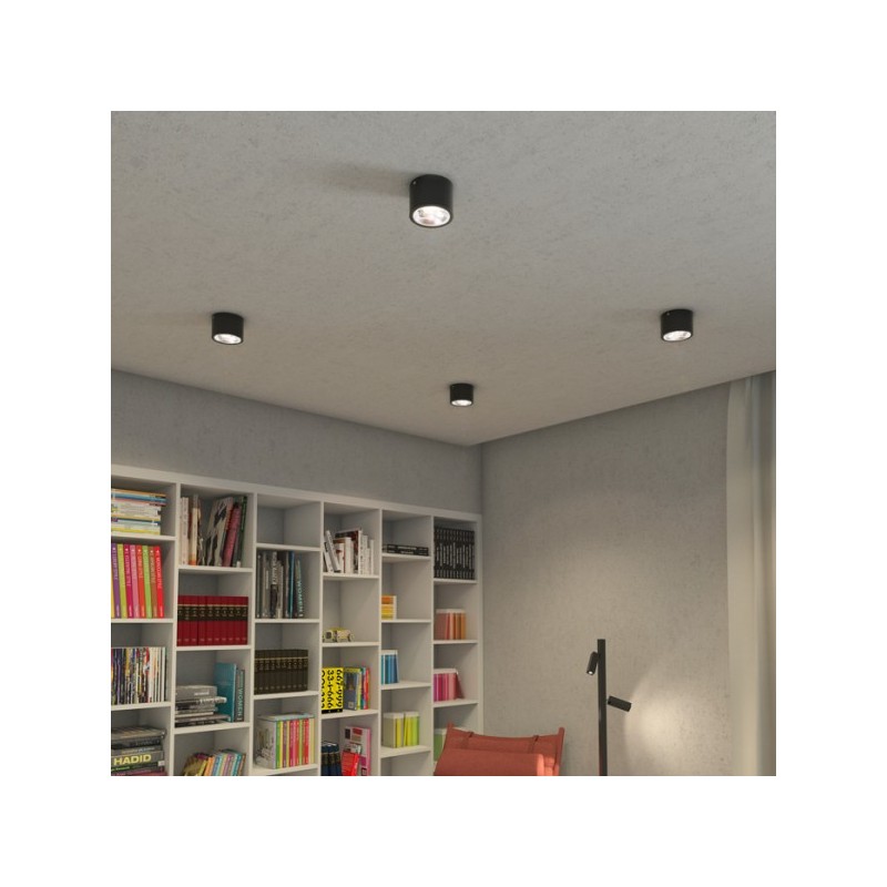 RENDL KELLY LED DIMM stropná čierna  230V LED 15W 45°  3000K R12634