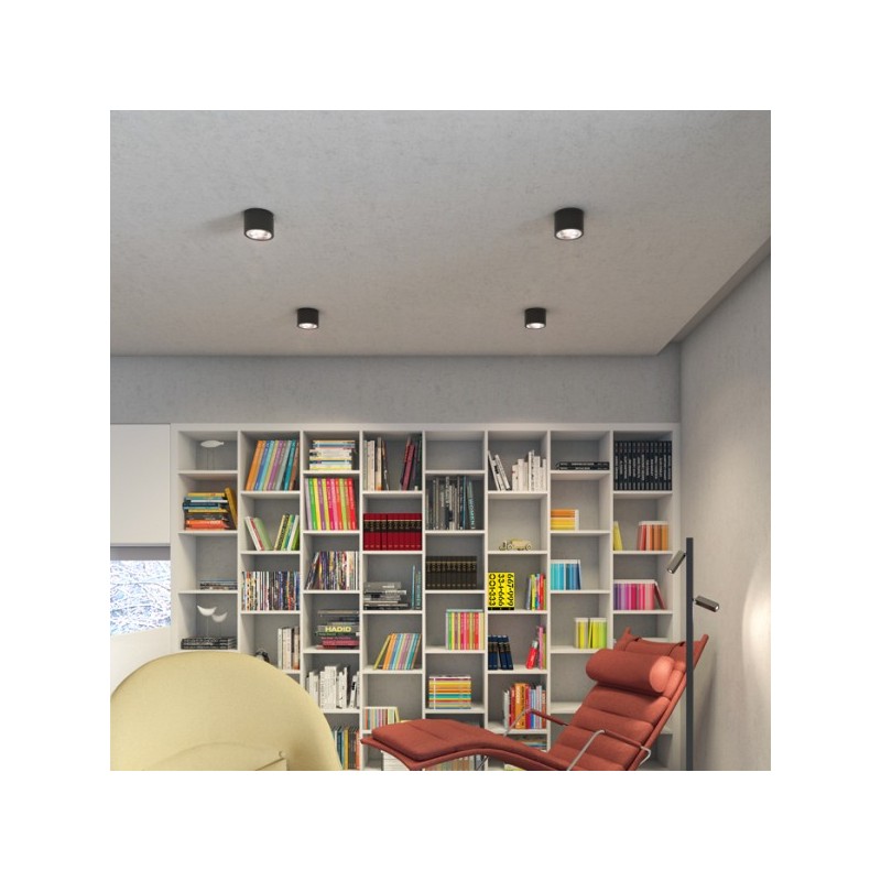 RENDL KELLY LED DIMM stropná čierna  230V LED 15W 45°  3000K R12634