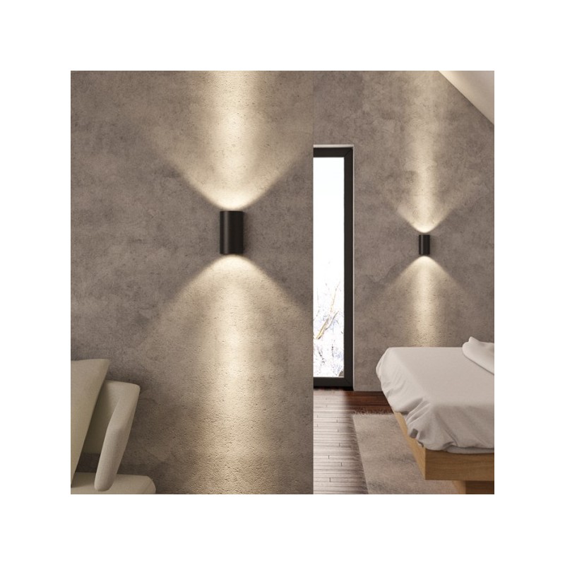 RENDL DAFFY nástenná čierna  230V LED 6W  3000K R12593