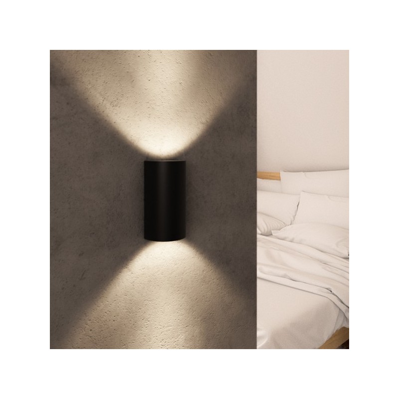 RENDL DAFFY nástenná čierna  230V LED 6W  3000K R12593