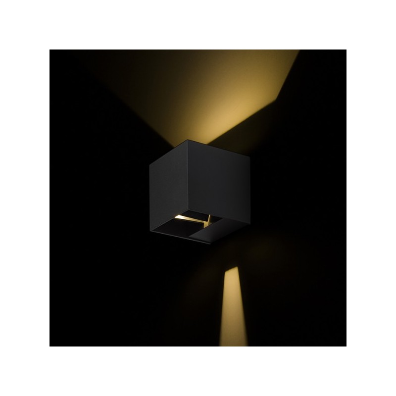 RENDL CARRE nástenná antracitová  230V LED 2x3W IP54  3000K R12557