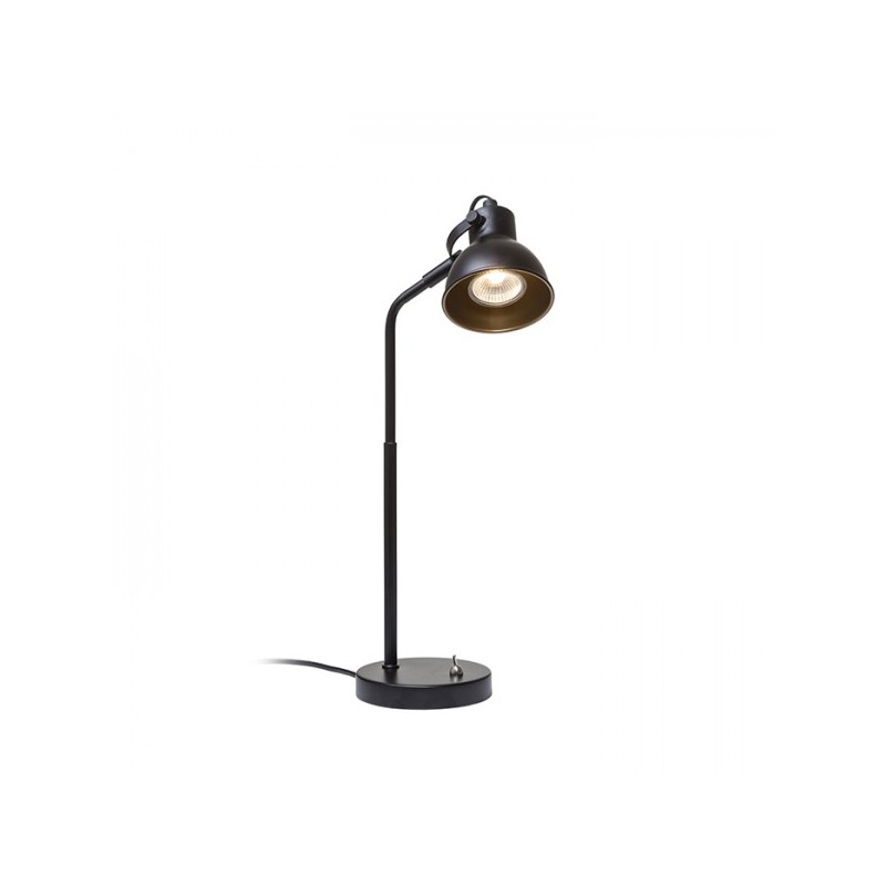 RENDL ROSITA stolná čierna/zlatá  230V LED GU10 9W R12512