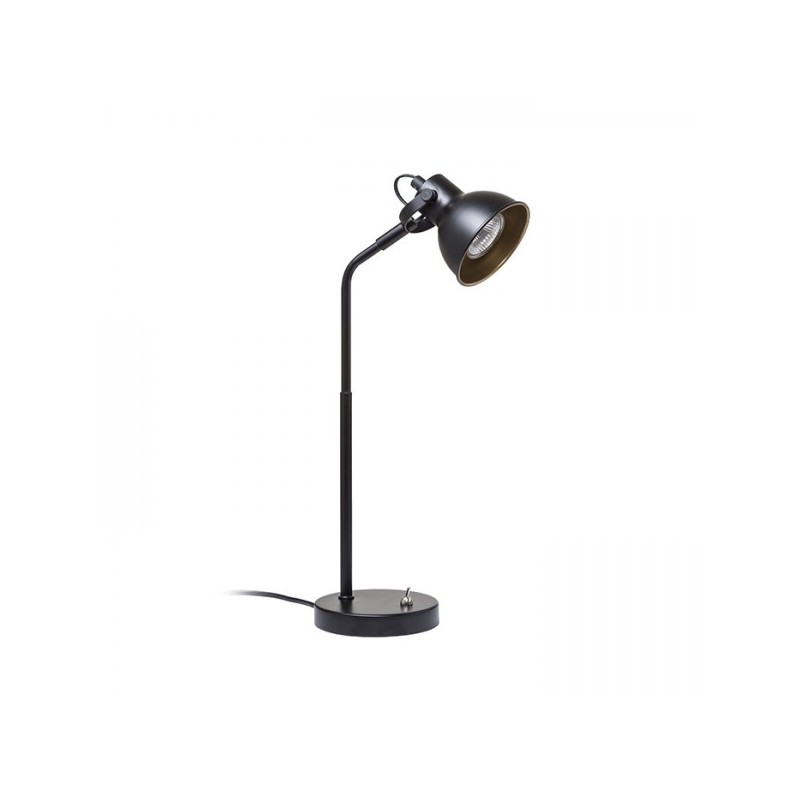 RENDL ROSITA stolná čierna/zlatá  230V LED GU10 9W R12512