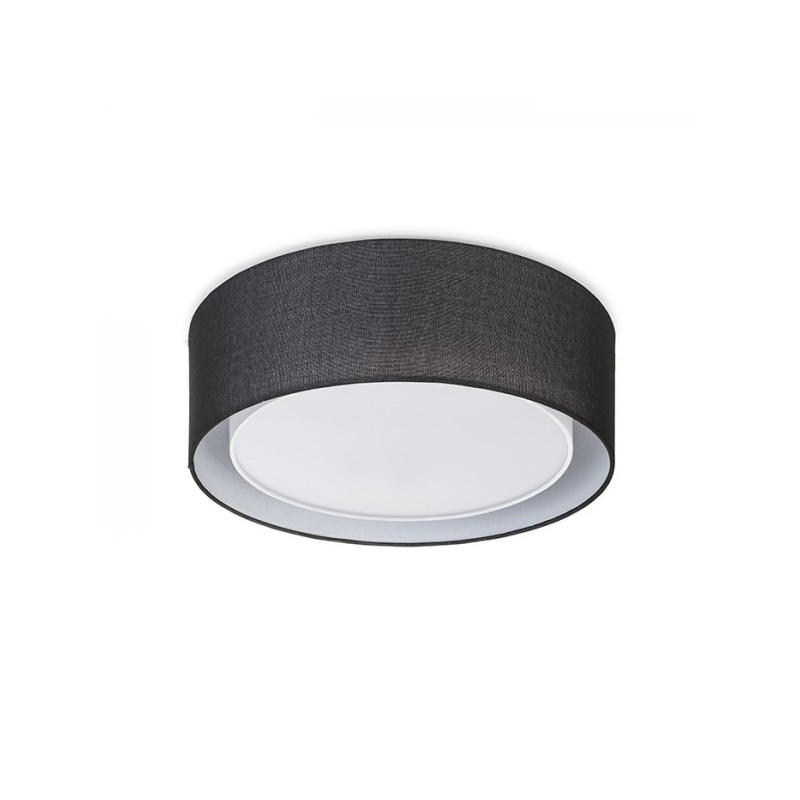 RENDL OTIS 50 stropná čierna/biela  230V LED E27 3x15W R12491