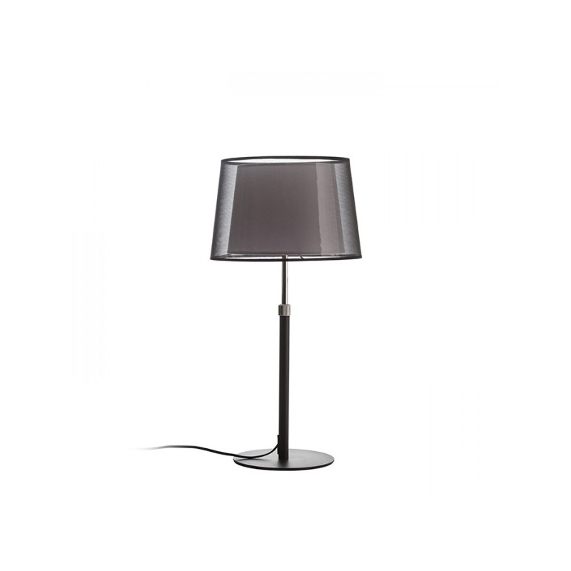 RENDL ESPLANADE stolná transparentná čierna/biela chróm 230V E27 42W R12484