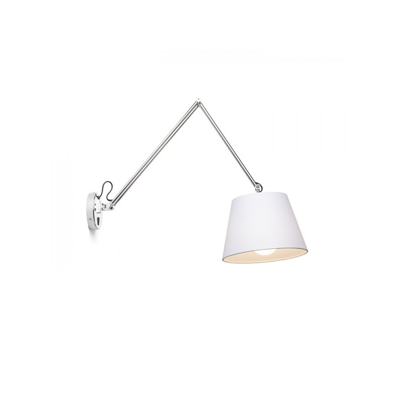 RENDL ASHLEY nástenná biela chróm 230V E27 42W R12482