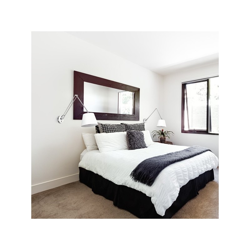 RENDL ASHLEY nástenná biela chróm 230V E27 42W R12482