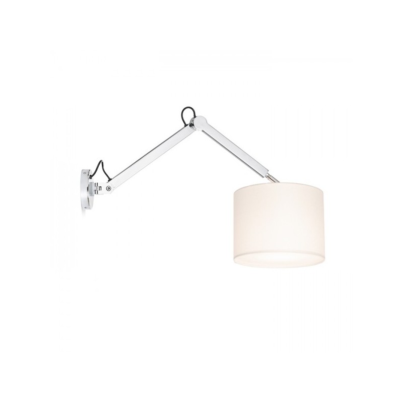 RENDL MADISON W nástenná biela chróm 230V E27 42W R12480