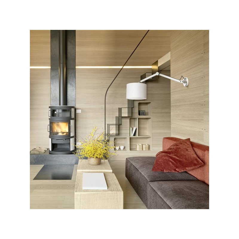 RENDL MADISON W nástenná biela chróm 230V E27 42W R12480