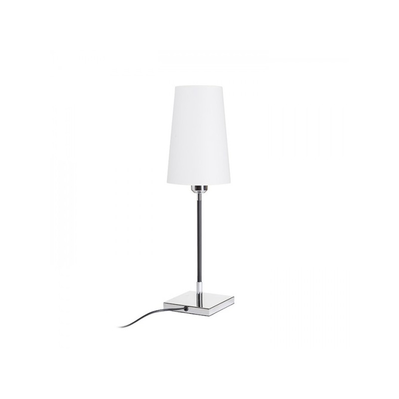 RENDL LULU stolná biela/čierna chróm 230V E27 28W R12464