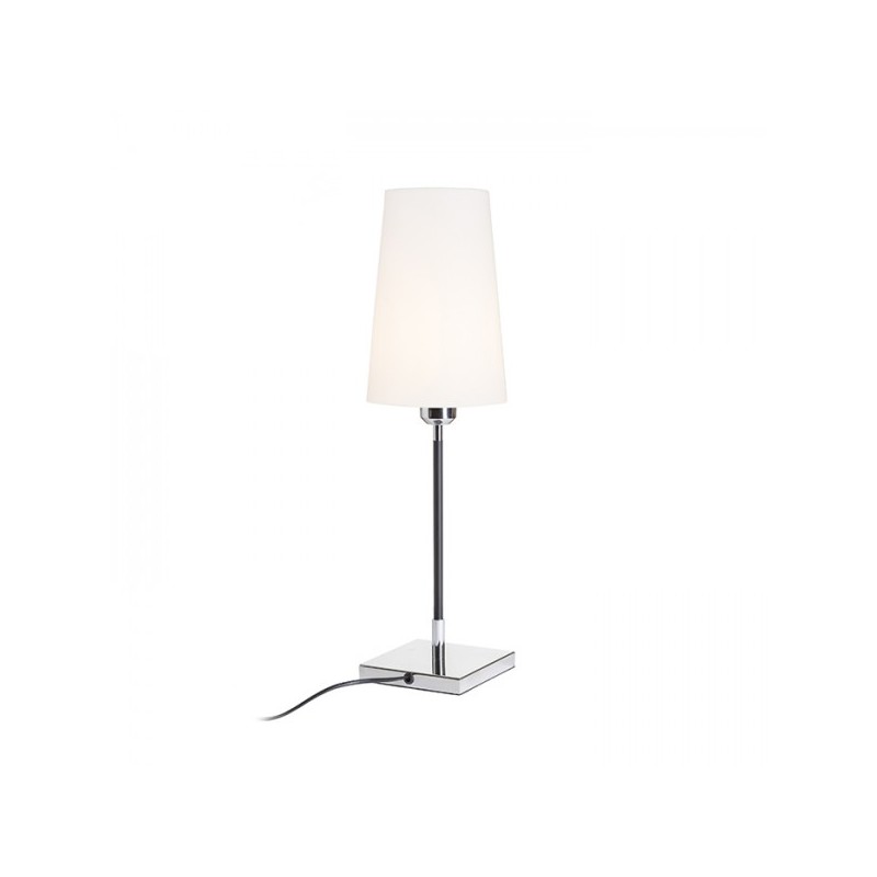 RENDL LULU stolná biela/čierna chróm 230V E27 28W R12464