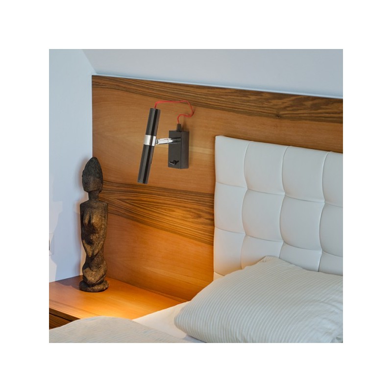 RENDL VIPER WL  čierna chróm 230V LED 3W 60°  3000K R12461